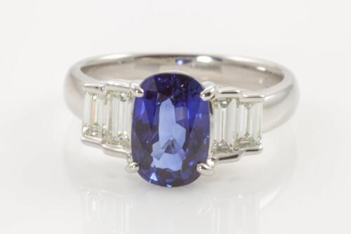 2.43ct Sapphire and Diamond Ring