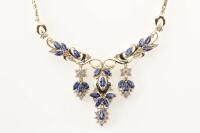 Sapphire and Diamond Necklace