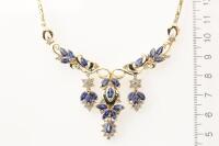 Sapphire and Diamond Necklace - 3