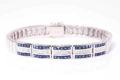 Sapphire and Diamond Bracelet