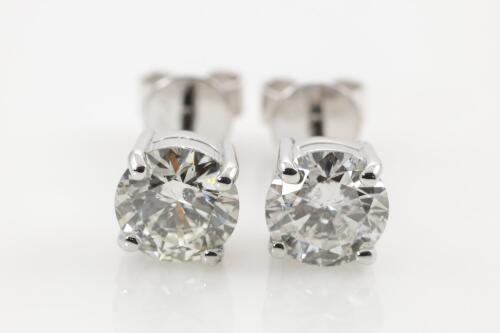 2.01ct Diamond Stud Earrings GSL I P1-2