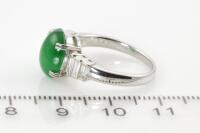 3.43ct Jade and Diamond Ring - 3