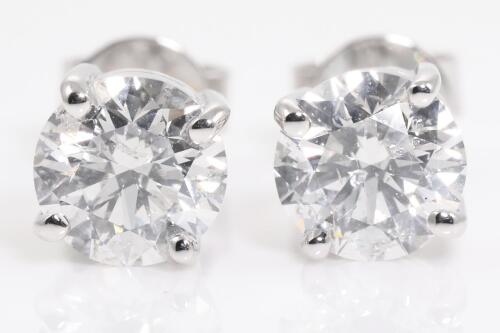 2.02ct Diamond Stud Earrings