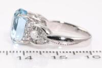 Aquamarine and Diamond Ring - 3