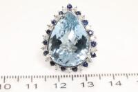 Topaz, Sapphire and Diamond Ring - 2