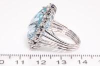 Topaz, Sapphire and Diamond Ring - 3