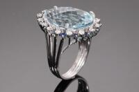 Topaz, Sapphire and Diamond Ring - 5