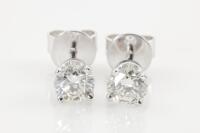 0.61ct Diamond Stud Earrings GIA G P1