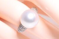 12.0mm South Sea Pearl & Diamond Ring - 6