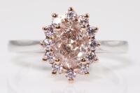 1.06ct Light Pink-Brown Diamond Ring GIA