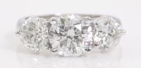 4.02ct Diamond Trilogy Ring GSL