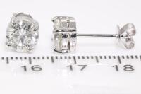 3.10ct Round Diamond Stud Earrings - 3