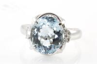 5.38ct Aquamarine and Diamond Ring