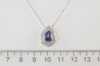 2.33ct Sapphire and Diamond Pendant - 6