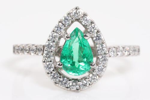 Emerald and Diamond Ring