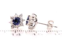 0.60ct Sapphire and Diamond Earrings - 3