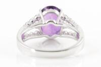 2.89ct Amethyst and Diamond Ring - 4