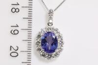 2.25ct Tanzanite and Diamond Pendant - 4