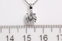 1.06ct Diamond Solitaire Pendant GSL I P2 - 3