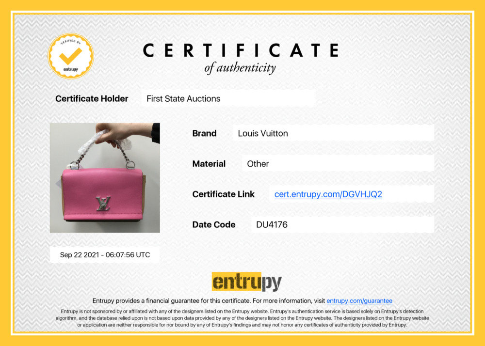 Louis Vuitton Stock Certificate