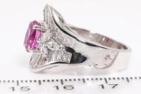 1.77ct Pink Sapphire and Diamond Ring - 3
