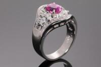 1.77ct Pink Sapphire and Diamond Ring - 5