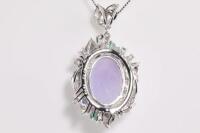 Lavender Jade and Mixed Gemstone Pendant - 5