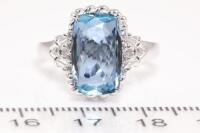 3.60ct Aquamarine and Diamond Ring - 2