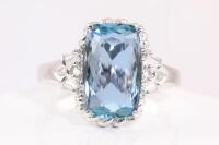 3.60ct Aquamarine and Diamond Ring - 7