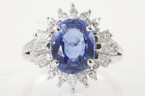 3.60ct Sapphire and Diamond Ring