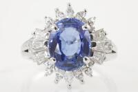 3.60ct Sapphire and Diamond Ring