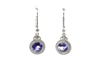 Tanzanite and Diamond Earrings