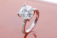 4.00ct Centre Diamond Ring GIA H SI2 - 8