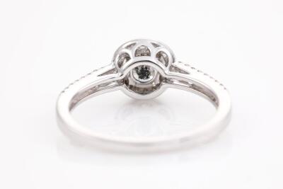 1.04ct Diamond Halo Ring - 4