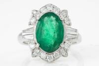 Emerald and Diamond Ring