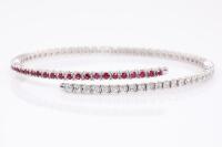 Ruby and Diamond Bangle