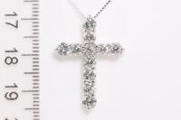 2.00ct Diamond Cross Pendant - 2