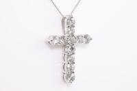 2.00ct Diamond Cross Pendant - 3