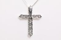 2.00ct Diamond Cross Pendant - 4