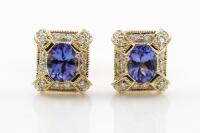 Tanzanite and Diamond Earrings