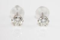 0.46ct Round Diamond Stud Earrings