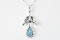 7.09ct Topaz and Diamond Pendant - 5