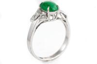 Jade and Diamond Ring - 5
