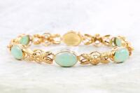 Jade and Gold Bracelet - 4