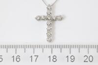 1.00ct Diamond Cross Pendant - 2