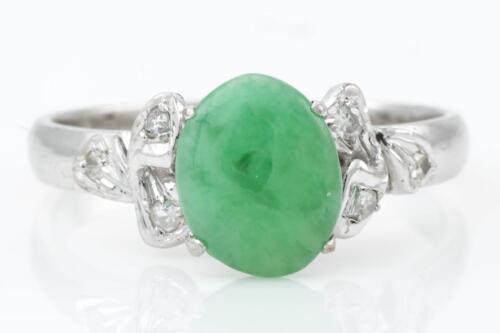 Jade and Diamond Ring