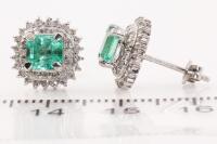 Emerald and Diamond Earrings - 3