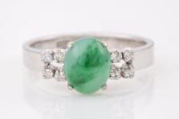 Jade and Diamond Ring