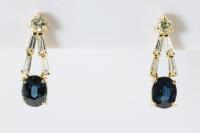 1.27ct Sapphire and Diamond Earrings