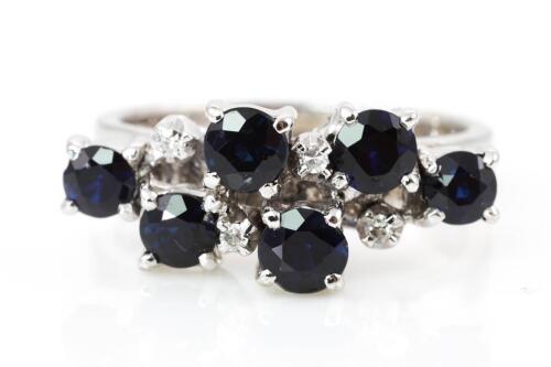 Sapphire and Diamond Ring